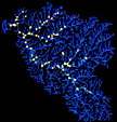 Image of the Wheeling Creek watershed.  This image links to a more detailed image.